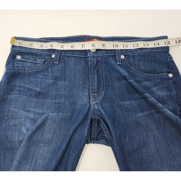 7 For All Mankind Womens 28x26.5 Blue Stretch Denim Skinny Ankle Jean AU8097137 - Picture 6 of 10